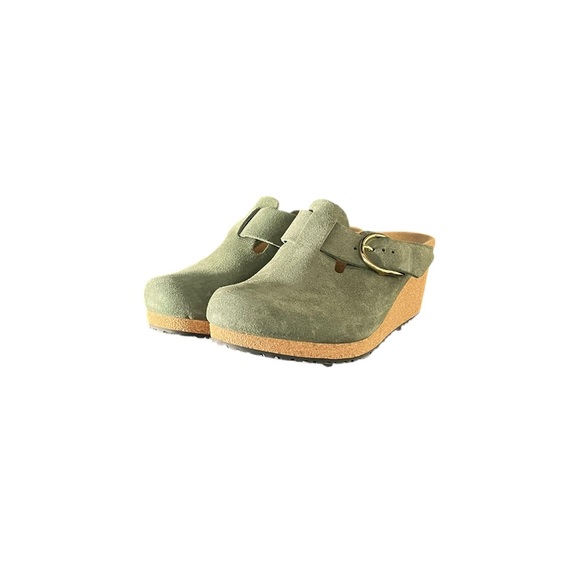 Papillio by Birkenstock Namica Sage Suede Wedge EU 37 US 6 Women’s - Picture 3 of 6